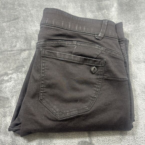 Democracy Jeans Women's 12 Black Ab Technology Skinny Mid-Rise Straight‎ Denim - Picture 1 of 13